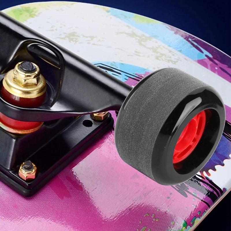 Top!-4 Pcs Long Board Wheel Durable 75-85A PU Skateboard Wheels Good Mobile Control Ability Cruising Board Wheel