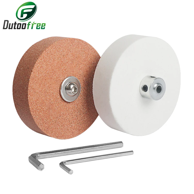 2PCS 70mm Grinding Stone Polishing Wheel Metal Grinding Polishing Pad Buffing Wheels For Bench Grinder Metal Working ﻿
