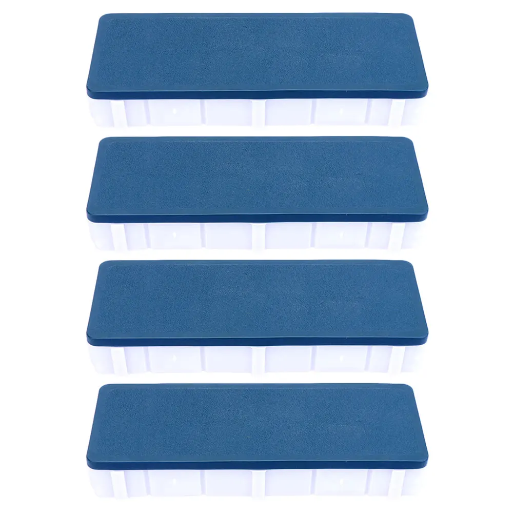 

4pcs Paint Trays Plastic Palette Box Watercolor Mixing Supplies Easy Clean Durable Non-Toxic Lightweight Storage Painting