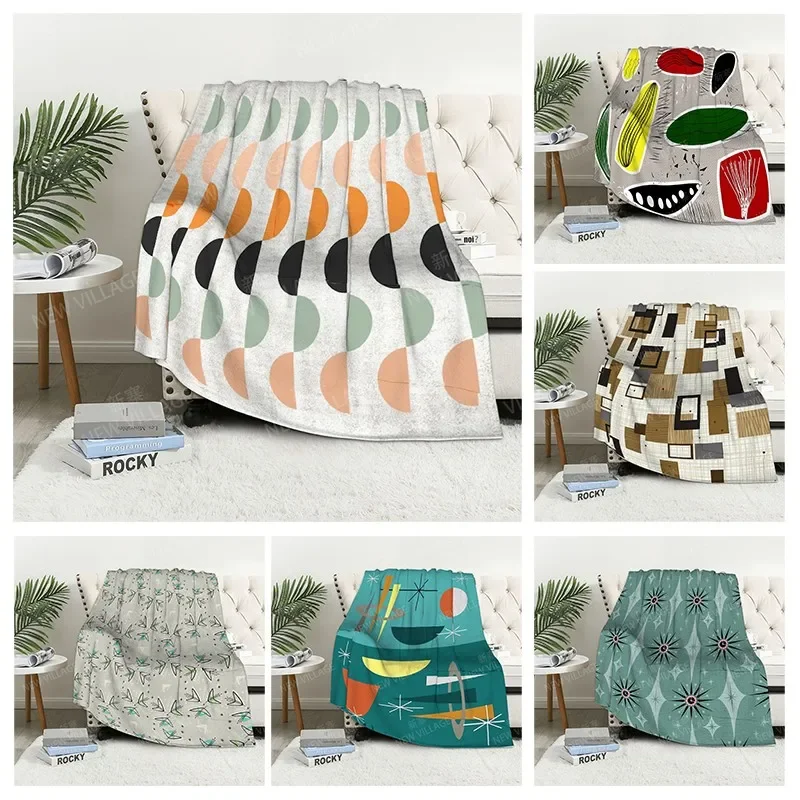 

Plaid sofa for Knee blankets warm winter bed cover throw blanket Decor boho warm fleece Nordic Vintage geometry Soft and hairy