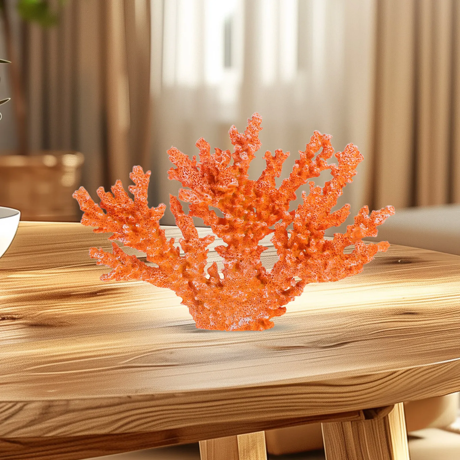 

Stylish Red Coral Decor Accessory Office Bedroom Car Display Delicate Ornament Creative Festival Gift