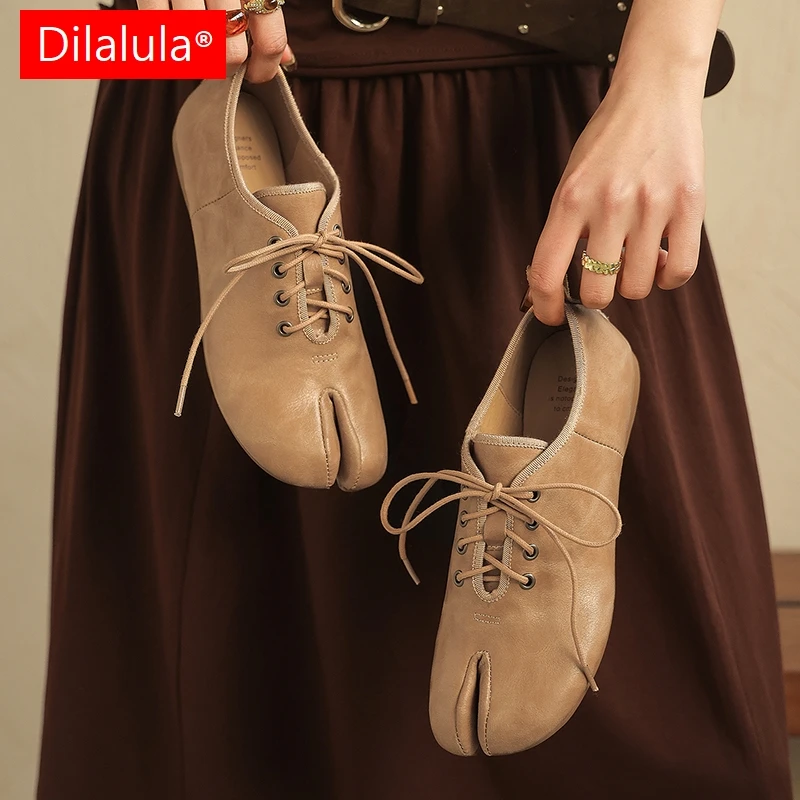 dilalula-2026-printemps-bout-fendu-en-cuir-veritable-femmes-chaussures-plates-a-lacets-talons-plats-pompes-jeunes-dames-loisirs-quotidiens-tabi-chaussures