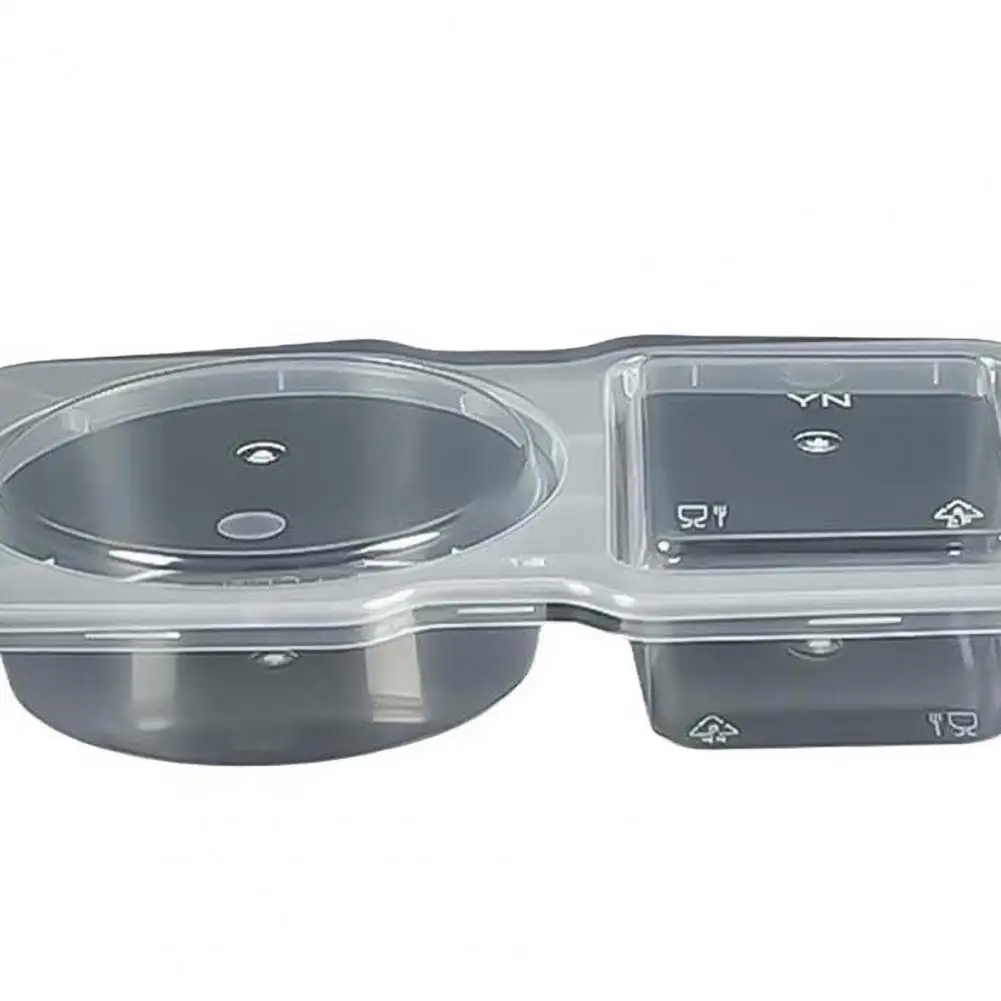 Seasoning Box with Lids Kitchen Organization Containers 10pcs Dual Compartment Condiment Containers with Lids Plastic Portion