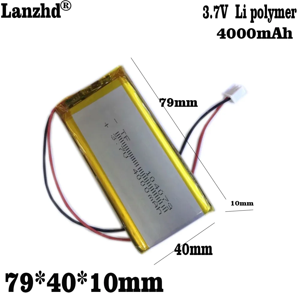 

1-12pcs 104079 Li lithium Batterie 4000mAh 3.7 V Li-po batteries For Tablet PC Power Bank Mobile power starter locator