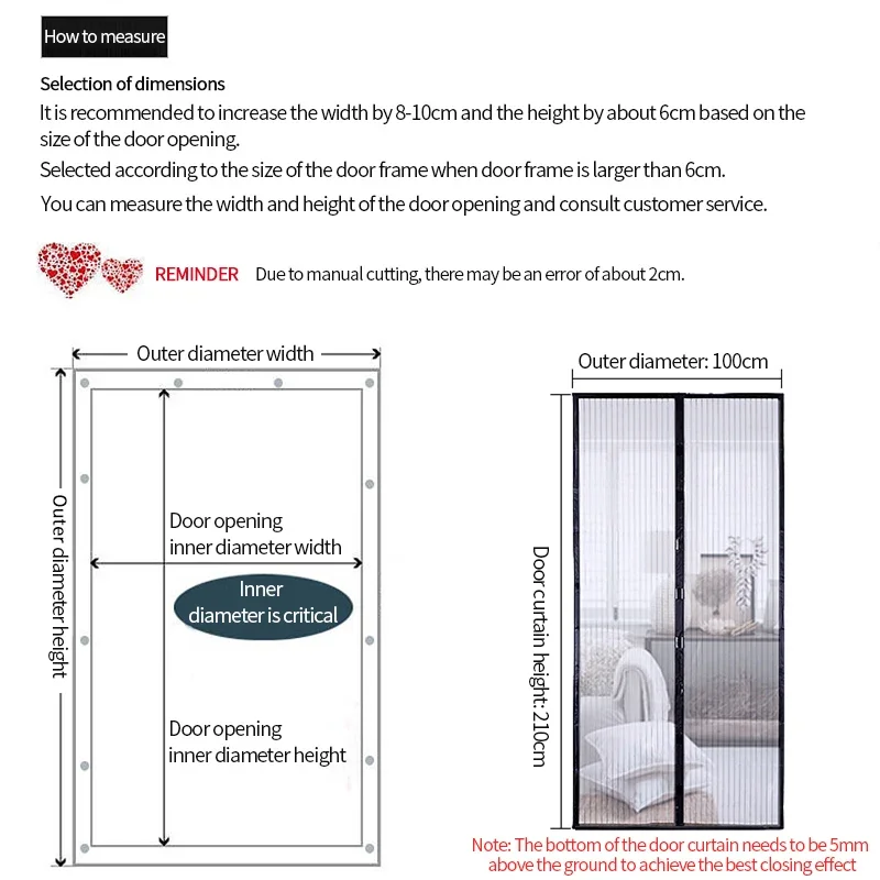 Zanzariera magneti per tende porta Mesh Insect Sandfly Netting con magneti sulla porta schermo a rete schermo per porta a chiusura automatica