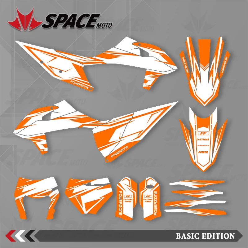 

SPACE MOTO графический фон наклейки наклейки мотоцикл для KTM 19-22SXF 20-23EXC