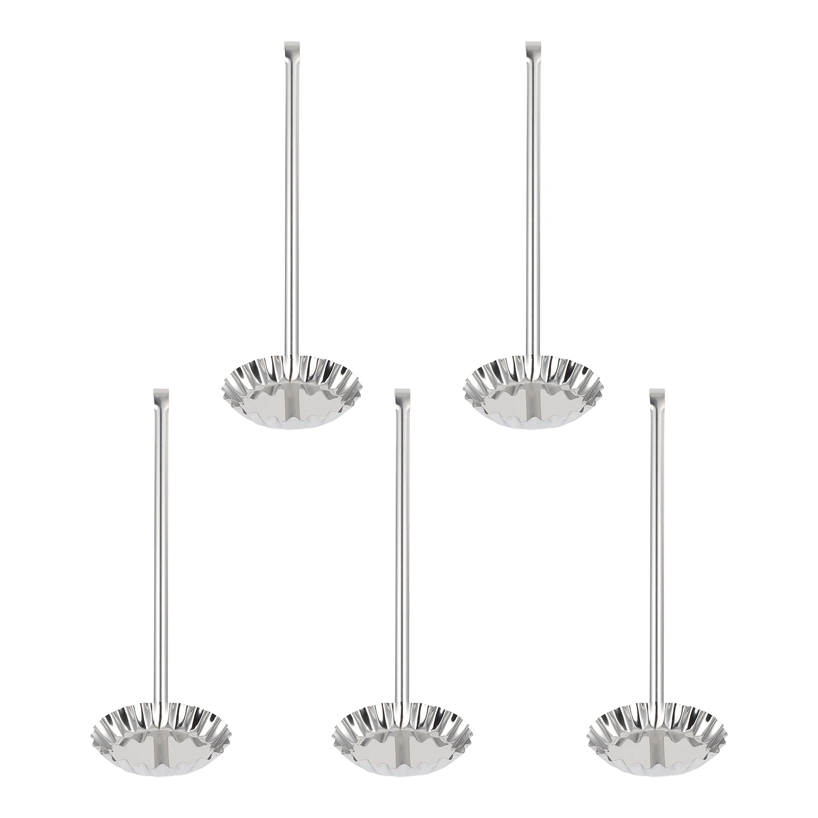 

5pcs Meatloaf Molds Meatballs Pie Spoon Stainless Steel Round Pastry Long Handle Baking Cooking Kitchen Supplies