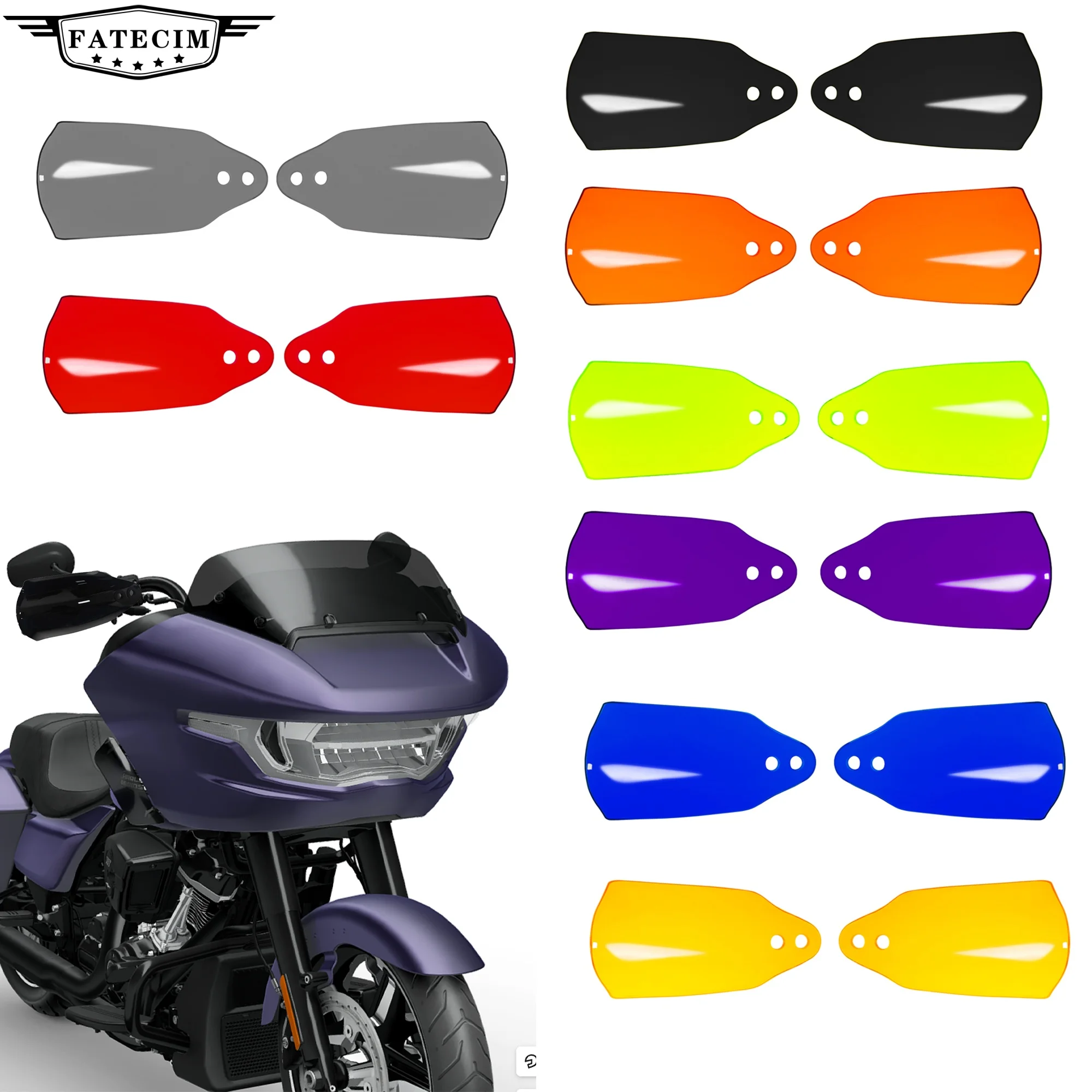 Protector de mano Road Glide, guardamanos para Harley Road Glide Road Glide 2015-20 Street Bob FXBB 2018-20 Low Rider ST