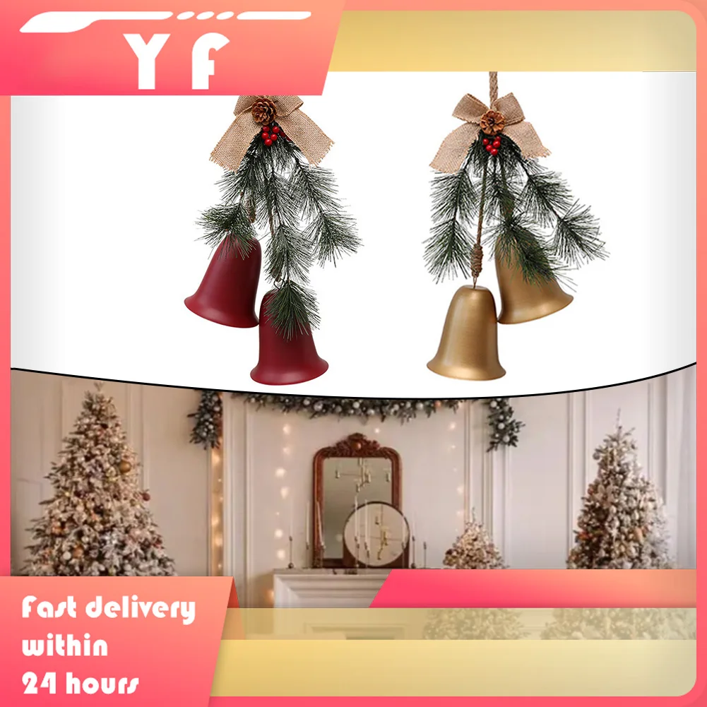 

Простой рождественский колокольчик, подвеска, украшение, льняной колокольчик, подвеска, подвесные подвески, сделай сам, домашний декор для вечеринки, вечерние атмосферные подвески, поставка