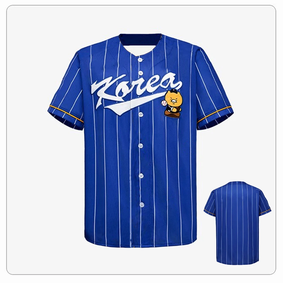

Summer 2025 New Arrive Style Team Korea Kakao Friends baseball Jersey Man Women Sport Shirt Comfort 3D Casual Fashion Clothes