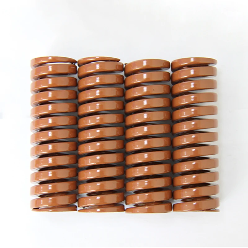 

Creamily 4PCS Brown Heavy Loading Spiral Stamping Compression Release Pressure Die Mould Spring Inner Diameter 20mm