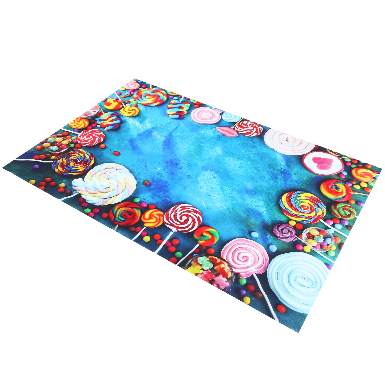 

Colorful Lollipop Background Cloth Birthday Backdrops Kids Room Decor Wall Photo Lollipops Cartoon Poster