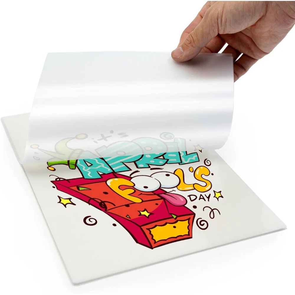 20/40 Pcs PET DTF Transfer Film Single Sided Hot Cold Peel Sheets for DTF Printer Heat Transfer Printing