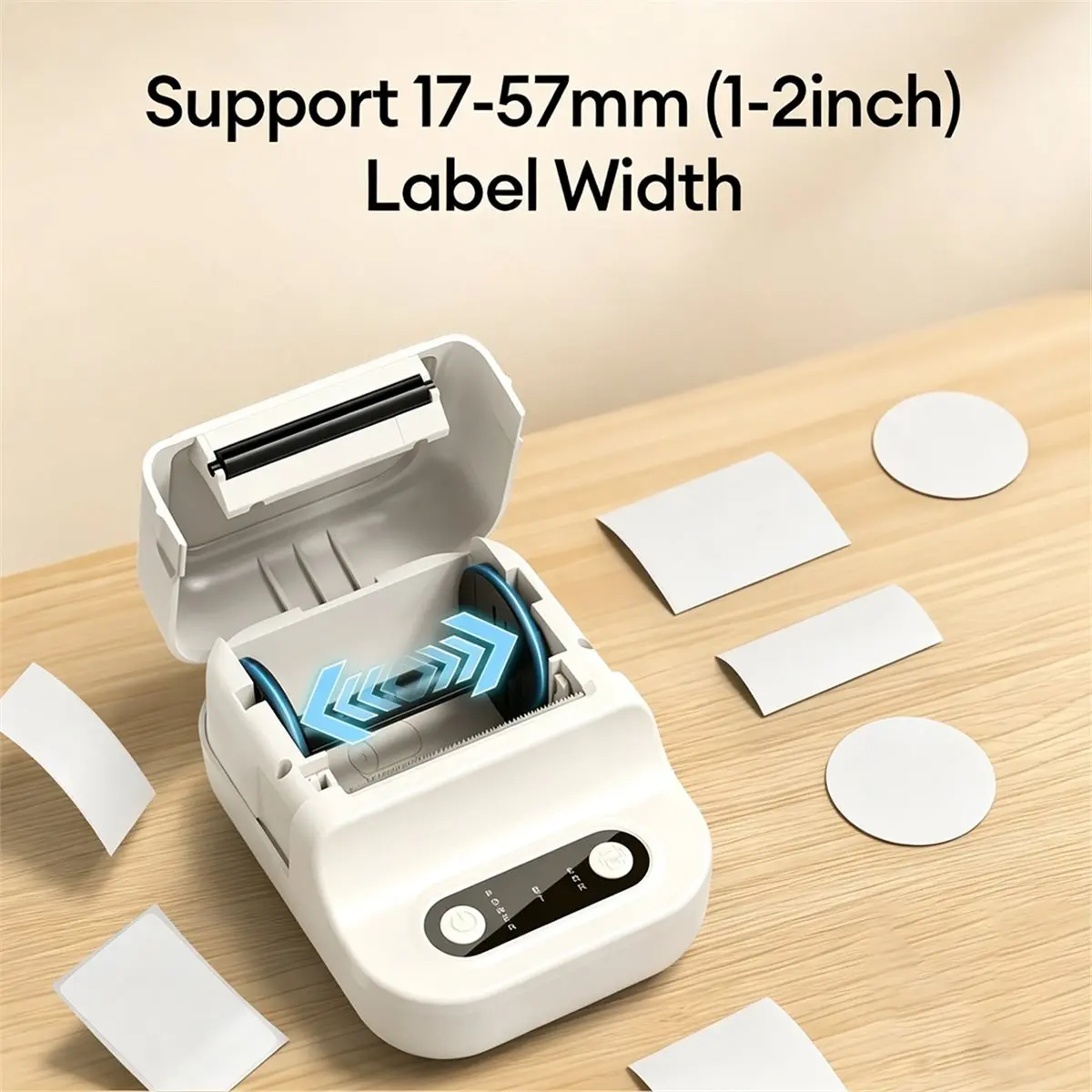 ★♠♥Y169A Hot Sale-Portable Label Printer, Mini Bluetooth Thermal Barcode Printer, Thermal Barcode Printer for Takeout Receipts.