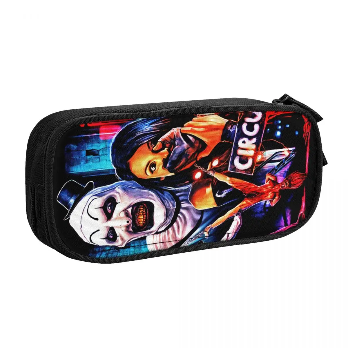 Custom Halloween Clown Horror Movie Terrifier School Pencil Case Boys Gilrs Big Capacity Pencil Box Students Stationery