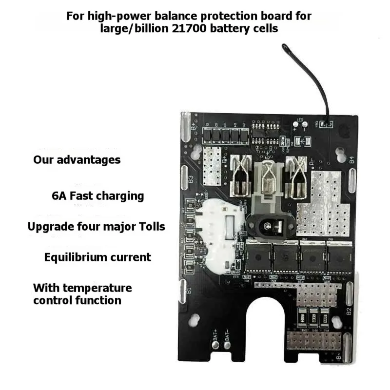 HOT!A72T For Dartek A3 21700 Power Tools Battery Protection Board 21V 180A Protection Circuit Board With Equalizer Circuit