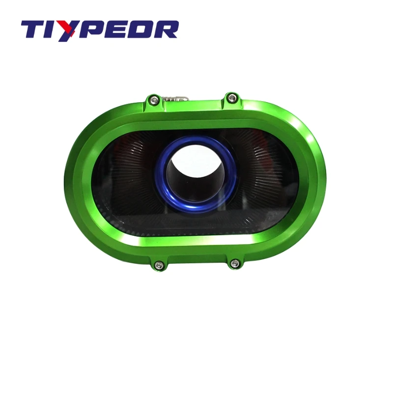 TIYPEOR New 6061 Aluminum Clear Cover High Flow Air Intake Filter for Road Glide Street Glide CVO121 M8 117 2023-2025
