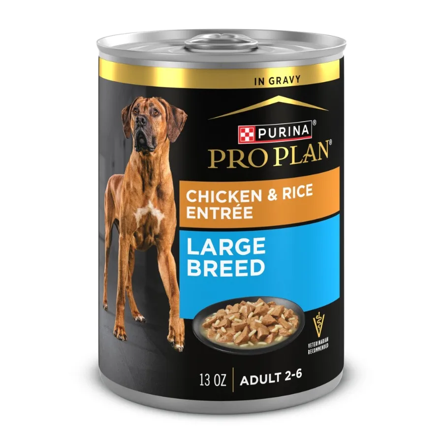 

Gravy Wet Large Breed Dog Food, Chicken and Rice Entrée, 13 oz Can