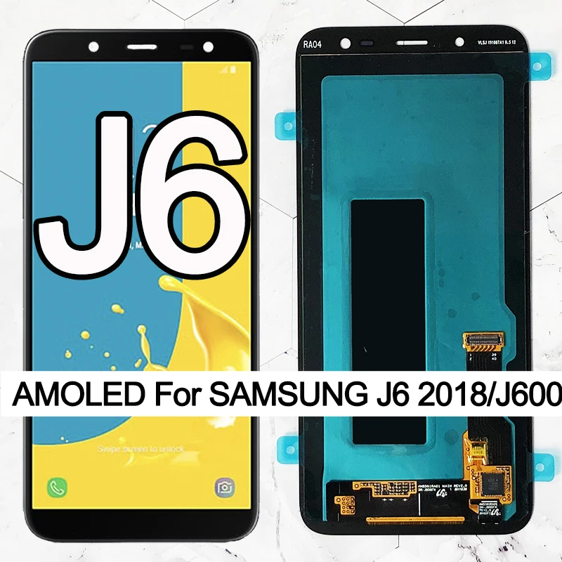 

5.6inch AMOLED LCD For Samsung Galaxy J6 2018 J600F J600 Display Touch Screen Digitizer Assembly Replacement Repair Parts