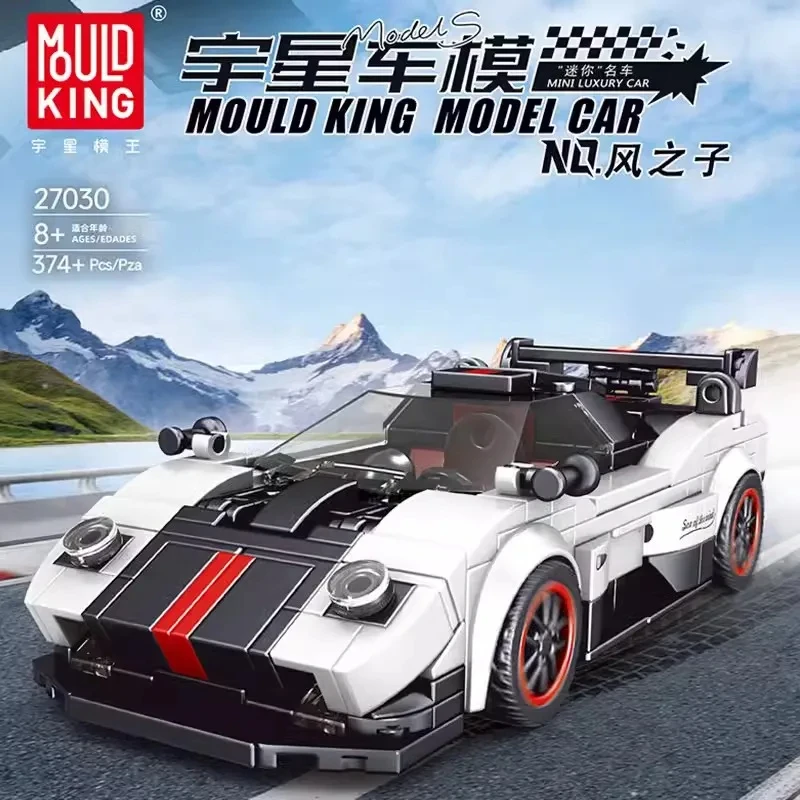 Mold KING 27028 Technical Vehicle Building Sport Speed Racing Car con Display Box Assembly Bricks giocattoli per bambini regalo di natale