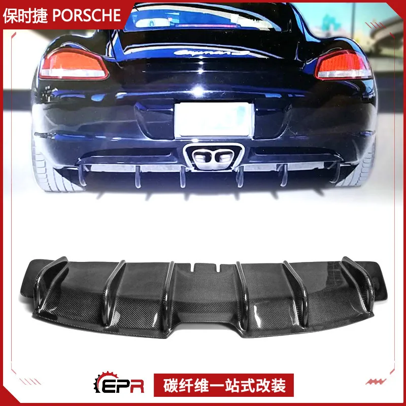 

For Porsche Porsche Cayman 987.2 Carbon Fiber Modification EPA Rear Lip Spoiler baseplate