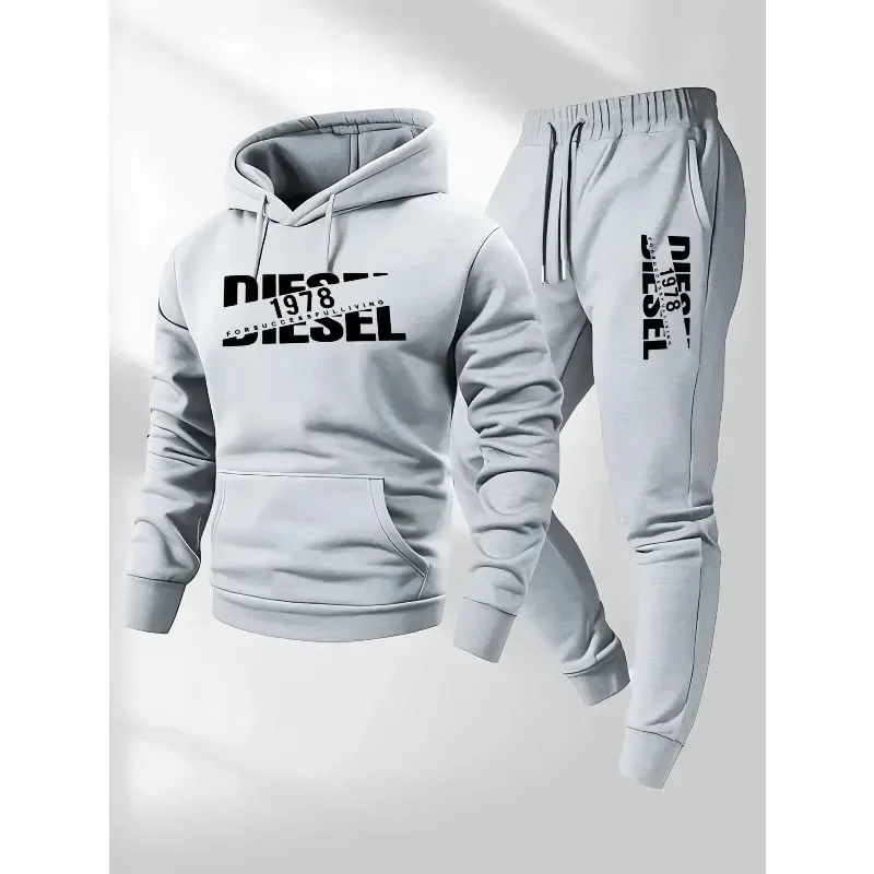 Autunno e inverno nuova felpa con cappuccio abbigliamento sportivo moda sportiva felpa con cappuccio felpa casual e pantaloni due in uno