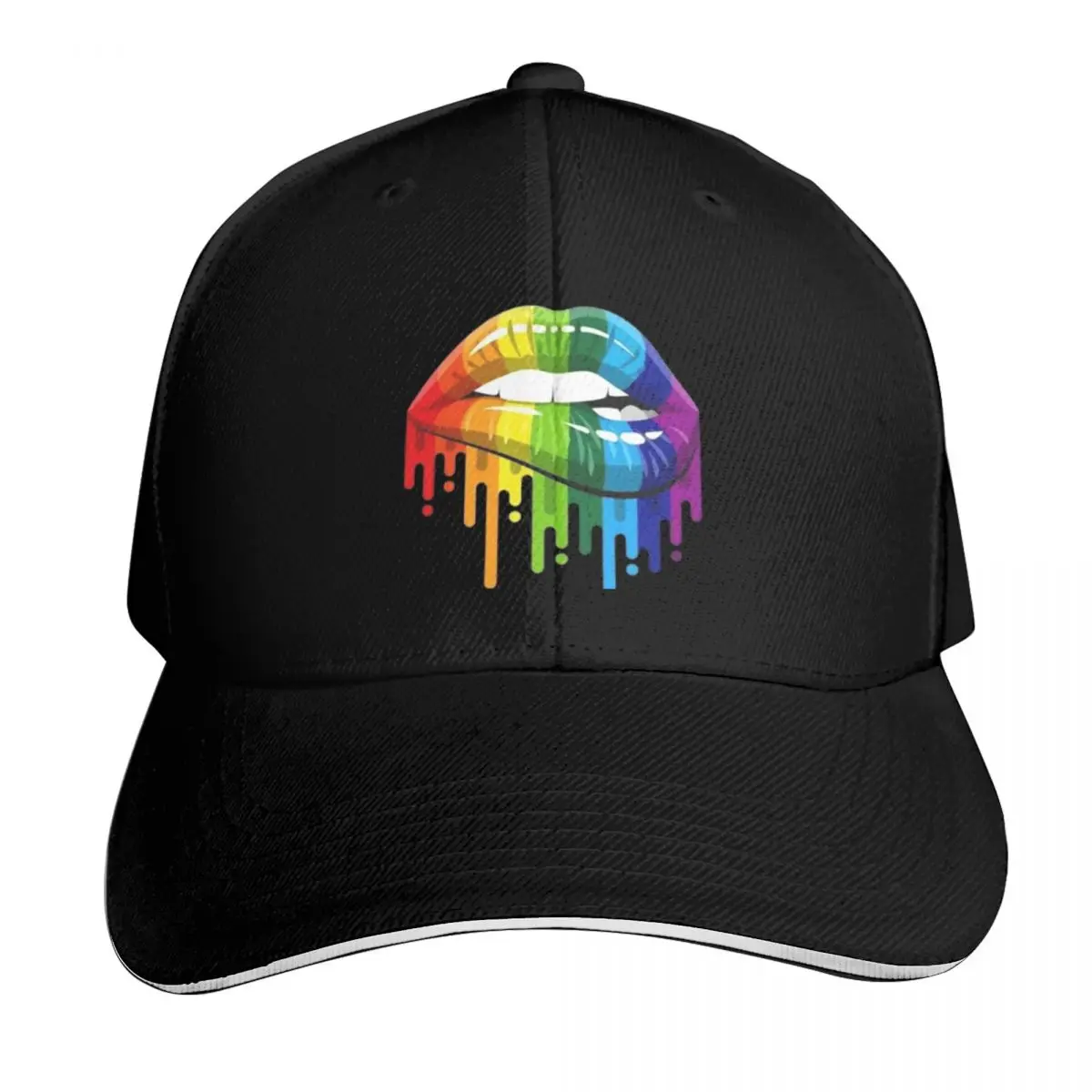 

Rainbow lips Baseball Cap Snap Back Hat funny hat |-F-| hard hat Hats Man Women's