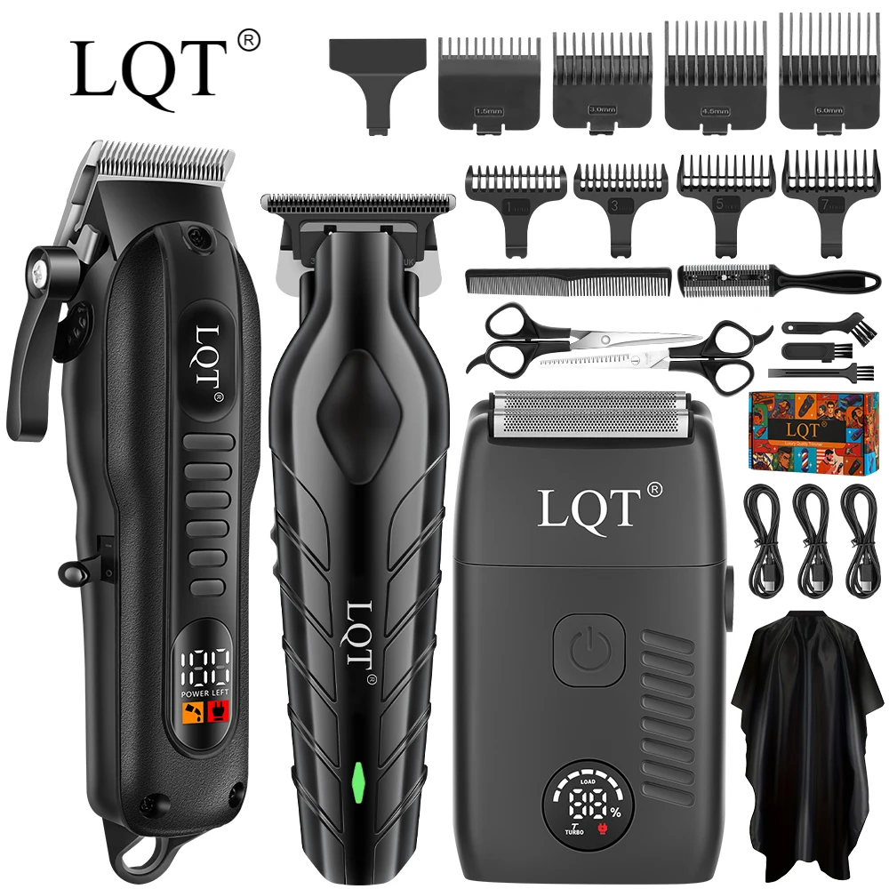 Herramientas para el cabello para hombres, kit de afeitadora de barba para hombres, cortapelos profesionales para cortar cabello y barba, recortador de huecos cero, regalos para hombres