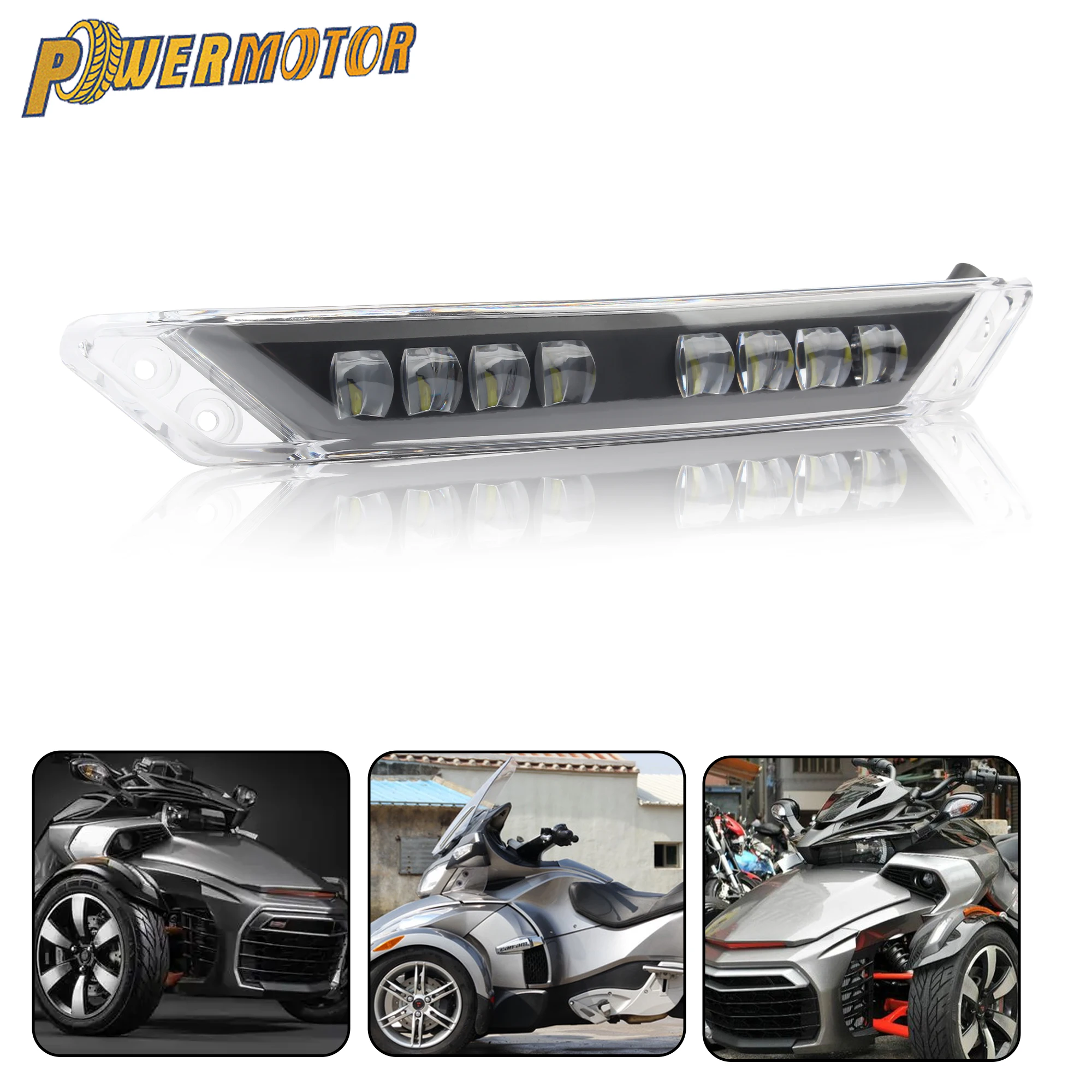 

for Can-Am Spyder Motocross LED Daytime Running Light Front Bumper Auxiliary Light Bar RT 2020 2021 2022 ATV UTV Auxiliary Light