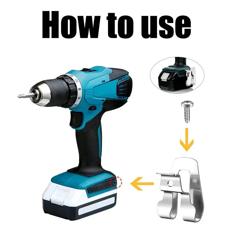 

Belt Clip Hook Tools W/ 8mm Cap With 8mm Cap For Electric Drill Max Tools Power Tool Silver Tools 18V Drill Belt