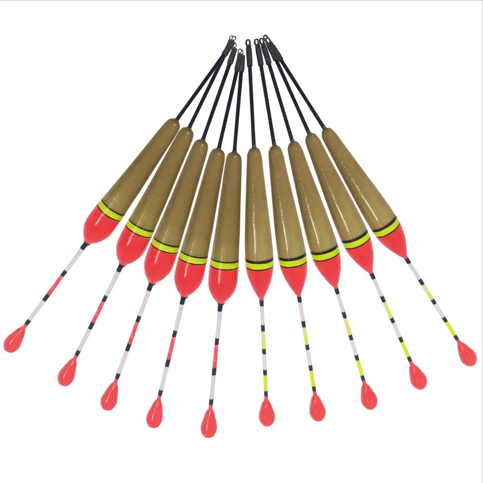 40pcs Collection Fishing Bobbers,Cork Floats Kit,Antenna Paulownia Wood Bobbers,19cm Buoyancy 3g Buoy,Fishing Tackle Accessories