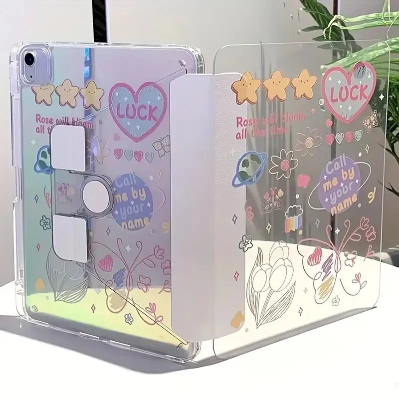 Tablet Case for iPad Air4 air5 10.9,5th 6th 7th 8th 9th Pro 11 iPad Protective Cover,9.7/10.2/11 Inch Floral Butterfly Cases