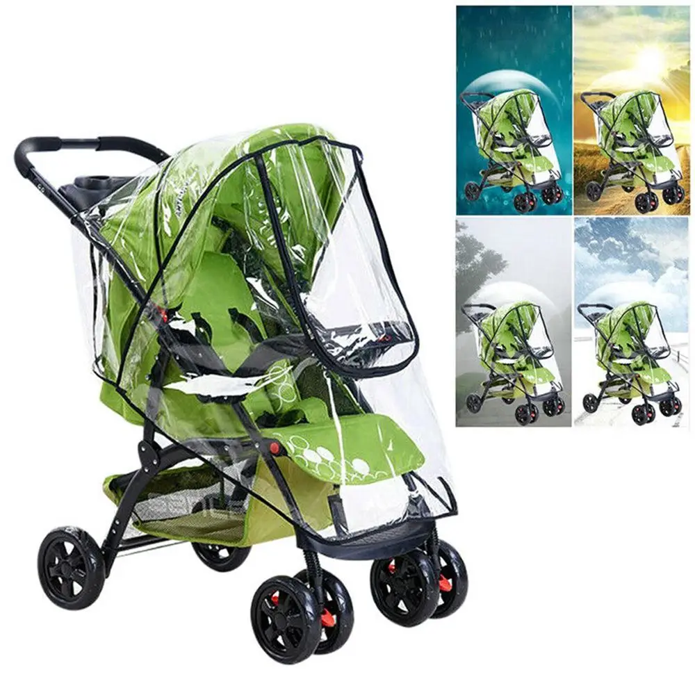 Accessories Waterproof Pram Raincoat For Pushchair Buggy Raincover Stroller Rain Cover Pushchair Wind Shield Universal