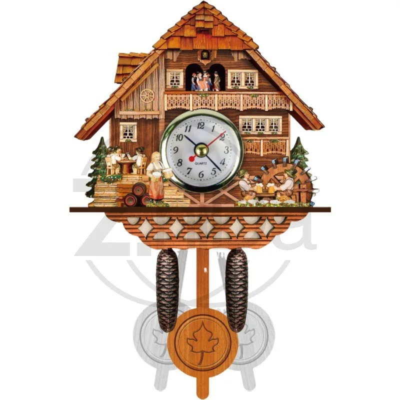 

Настенные часы с кукушкой и звуком пения птиц | Винтажные настольные часы-будильник для гостиной | Самый продаваемый предмет домашнего декора