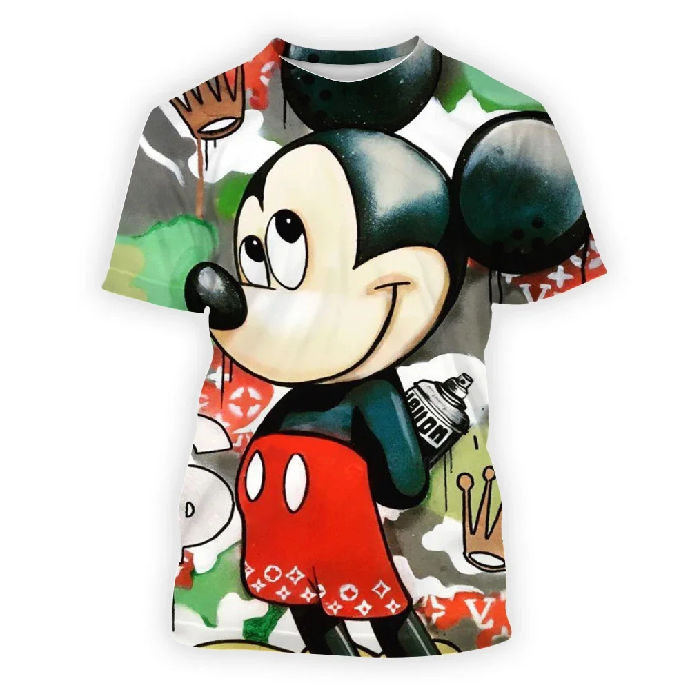 Disney-T-shirt imprimé 3D Donald Duck pour hommes et femmes, T-shirt anime classique, T-shirt dessin animé unisexe, T-shirt décontracté pour enfants, 2024