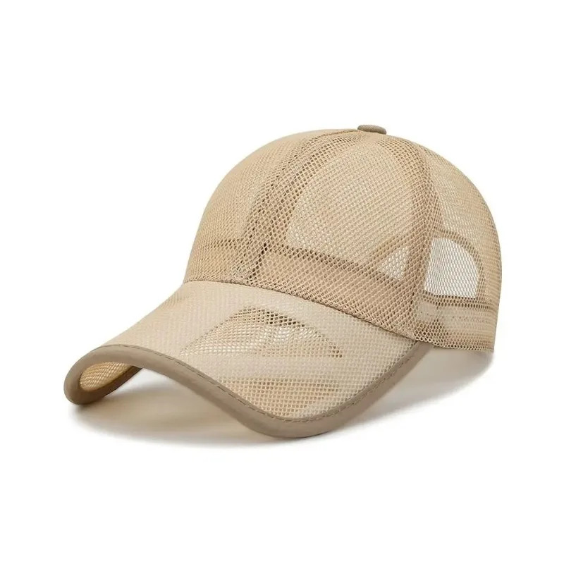 Unisex malha oca respirável Boné, Casual Sunshade Hat, Versátil ajustável Duckbill Cap, Novo