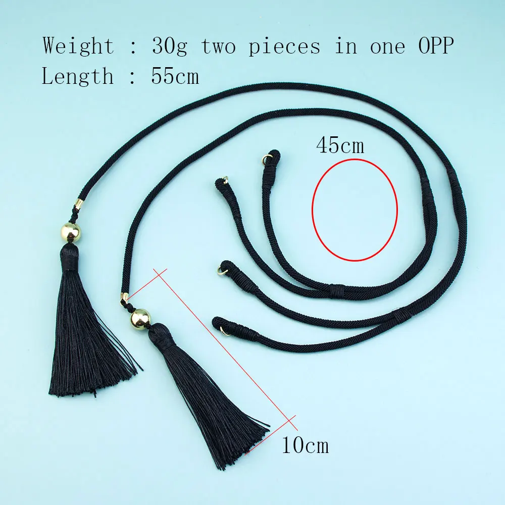 Neovisson Morocco Unique Handmade Rope Caftan Belt Chain Accessories Arabic Robe Tassels Women Dress Gift