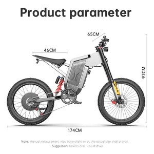 EKX X21 Max Elektrofahrradmotorräder 3000W bürstenloser Getriebe 60V30AH Motoren 85 kmh Batterie Erwachsener Offstraße Ebike 12 Hauptverkaufsmotorcycle Electric Electric Adult - №1