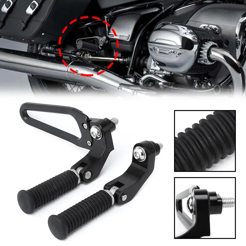 Motorcycle Rider Foot Rests Pedal Rear Passenger Footrest Foot Peg For BMW R18 2020-UP