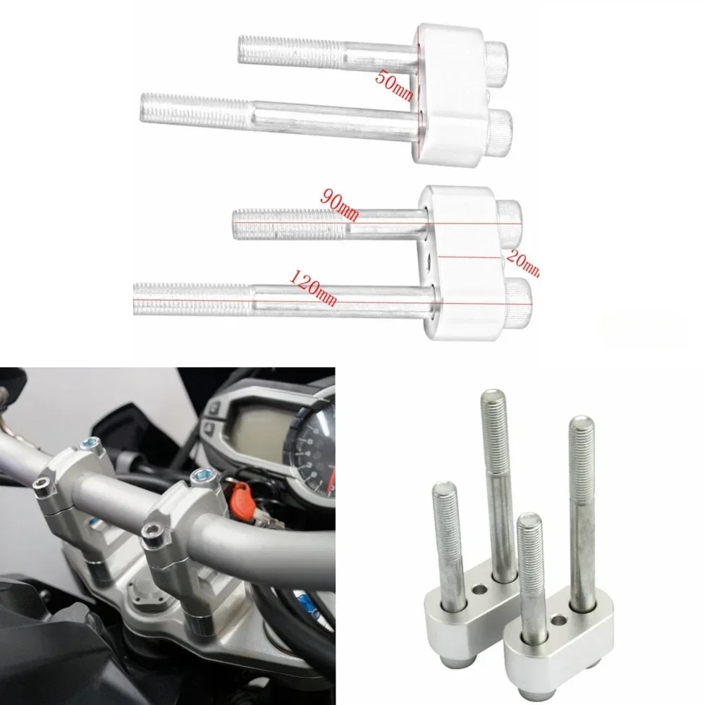 Motorcycle Riser Clamps Elevated Brackets For Explorer 1200 Tigre Explorador 800 XRX XRT XRC XR XCA XC Tiger900 GT PRO RALLY PRO