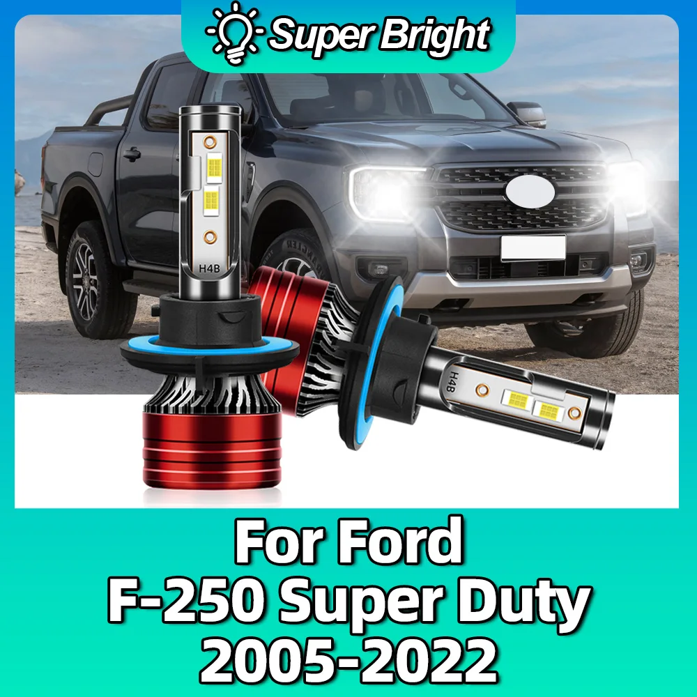 

20000LM Headlights H13 Bulb LED 6500K White Lamps For Ford F-250 Super Duty 2005 2006 2007 2008 2009 2010 2011 2012 2013- 2022