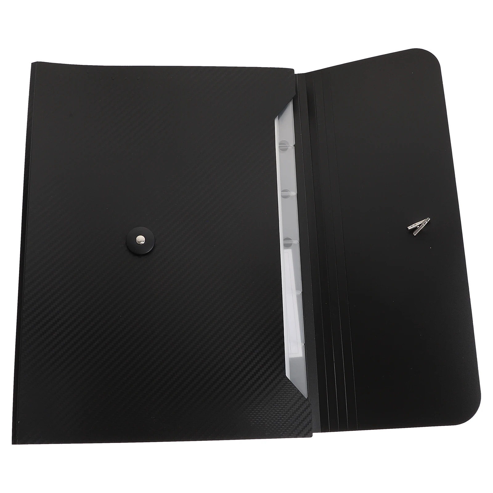 

Portable Document Folder Bill Wallet Office Black Accordion Paper File Bag Large Capacity 13 Pockets Manage Files Statements