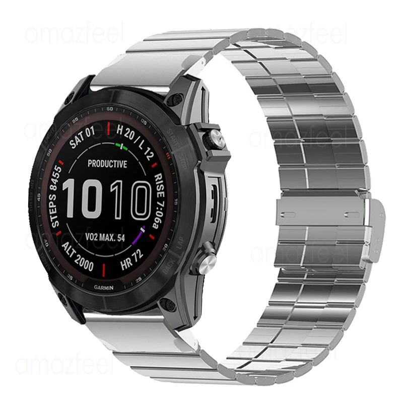 Quick Fit Bracelet For Garmin Fenix 8 51mm Stainless Steel Watchband For Garmin Enduro 3 2 Metal Strap Fenix 7X 6X Pro Wristband