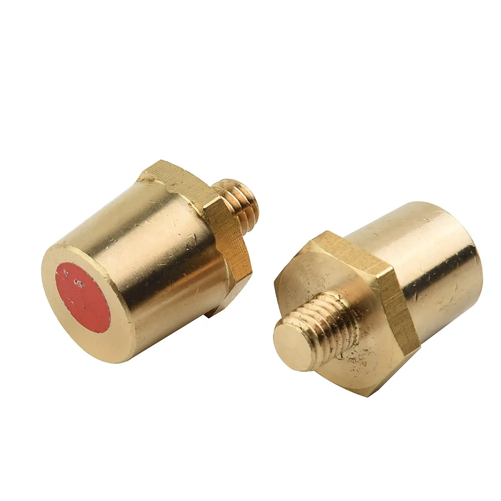 2Pcs Car Battery Terminal Connector Clamp M8 Brass Stud Wire Binding Post Thread Screw Power Supply Connector Terminal