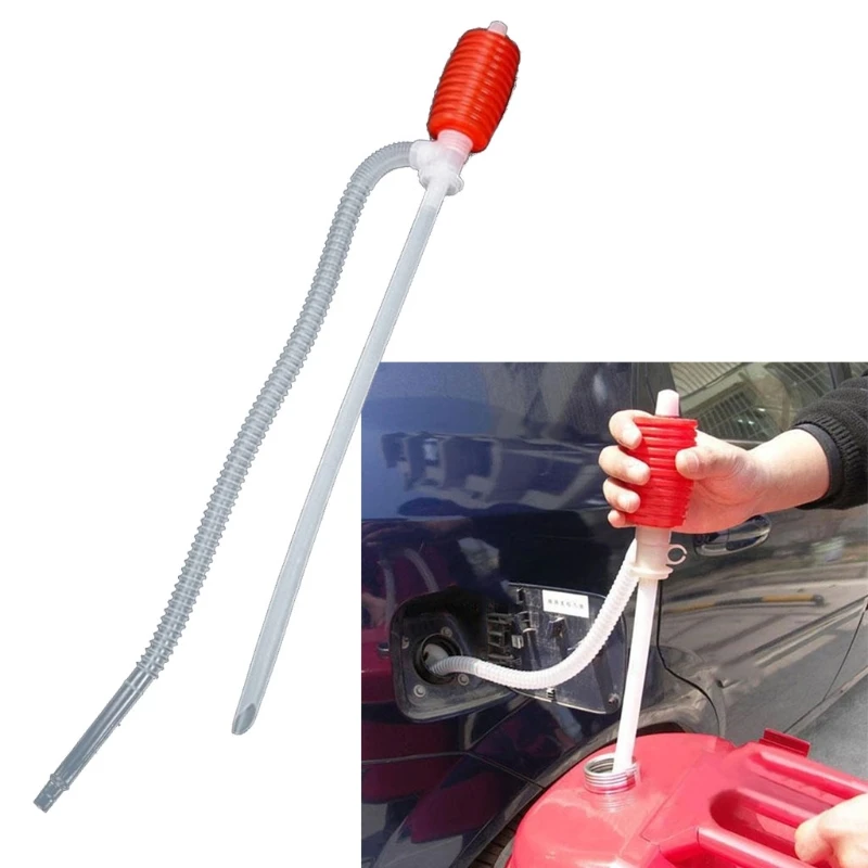 A70F Hand Liquid Transfer Pump Fuel Transfer Siphon Pump Oil Sucker Large Squeezing Syphon Car Truck Manual Siphon Suction