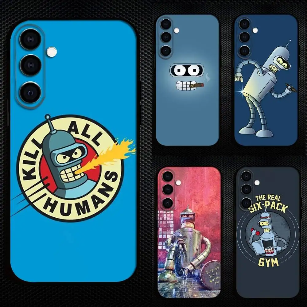 

F-Futurama B-Bender Anime Phone Case For Samsung Galaxy A73,A72,A71,A70,A53,A52,A51,Others Soft Black Cover