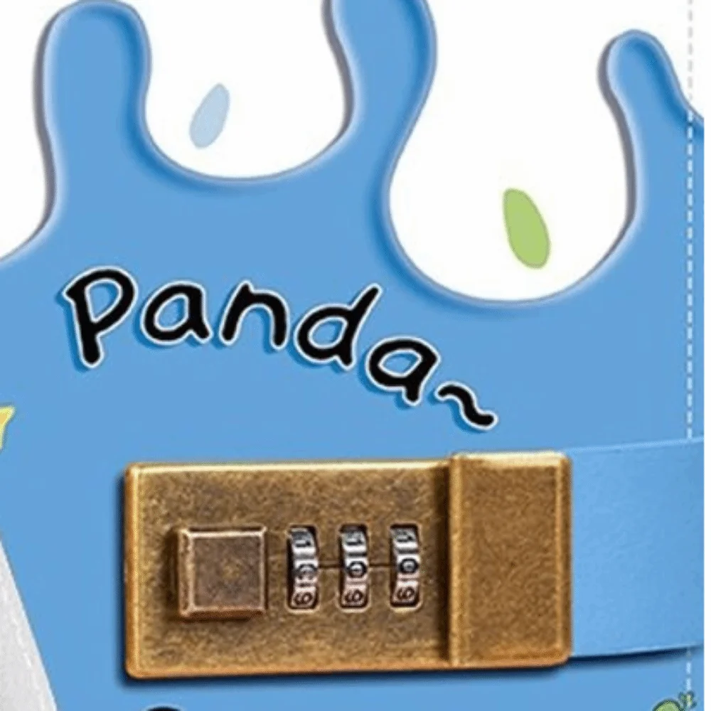 Capybara Panda 100 Envelopes Challenge Large Capacity Waterproof Money Saving Challenge Password Lock Mini Binder