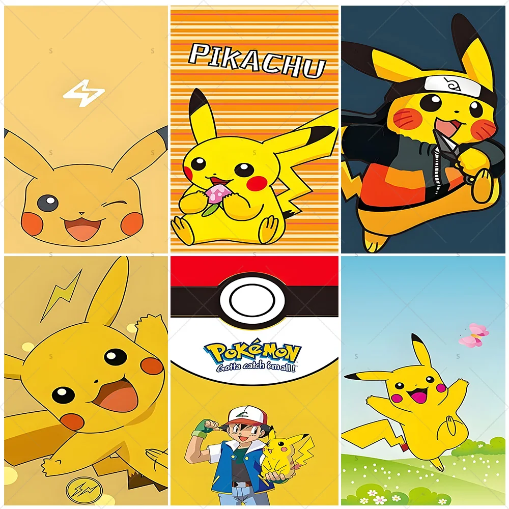 

Pokemon Pikachu Background Room Door Hanging Decoration Cloth Backdrop Supplies Children's Room Decor Kid Gift Photo Shoot Prop