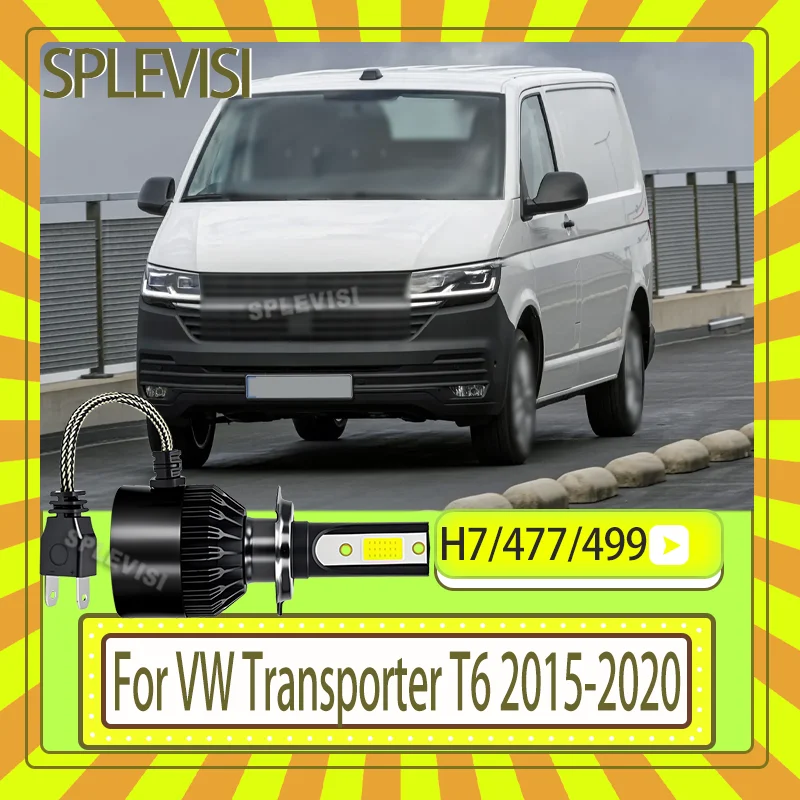 

477/499 IP67 Waterproof 12v Car LED Bulb high low Beam Replace Halogen For VW Transporter T6 2015 2016 2017 2018 2019 2020
