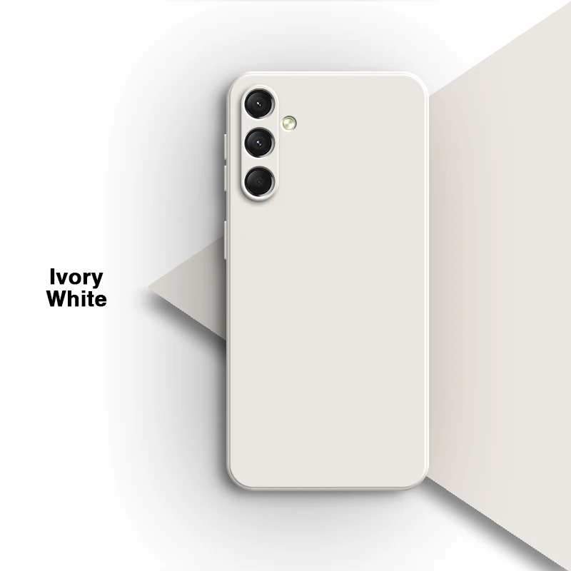 حافظة هاتف سيليكون سائلة أساسية لهاتف سامسونج جالاكسي A16 5G عالية الجودة لحماية عدسة الكاميرا غطاء خلفي ناعم ملحقات شل